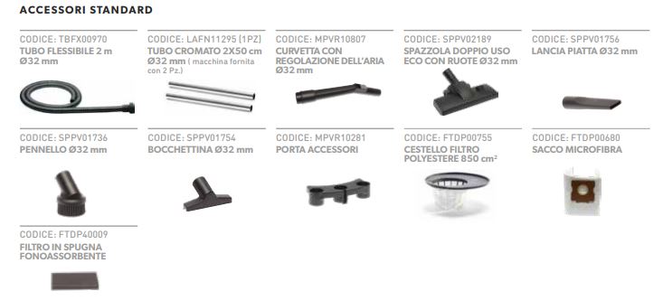 accessori standard 13838 rosso