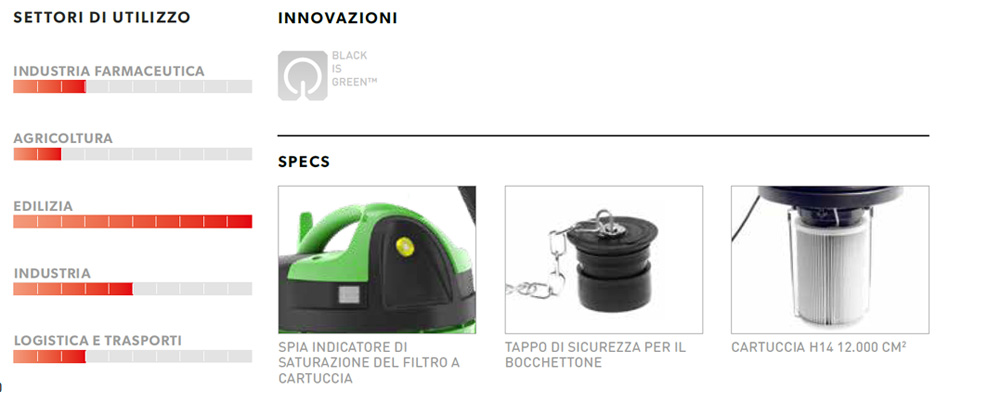 aspiratore soteco asdo15102 caratt descr