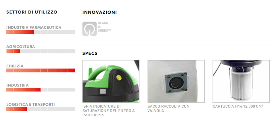 aspiratore soteco asdo15103 caratt descr