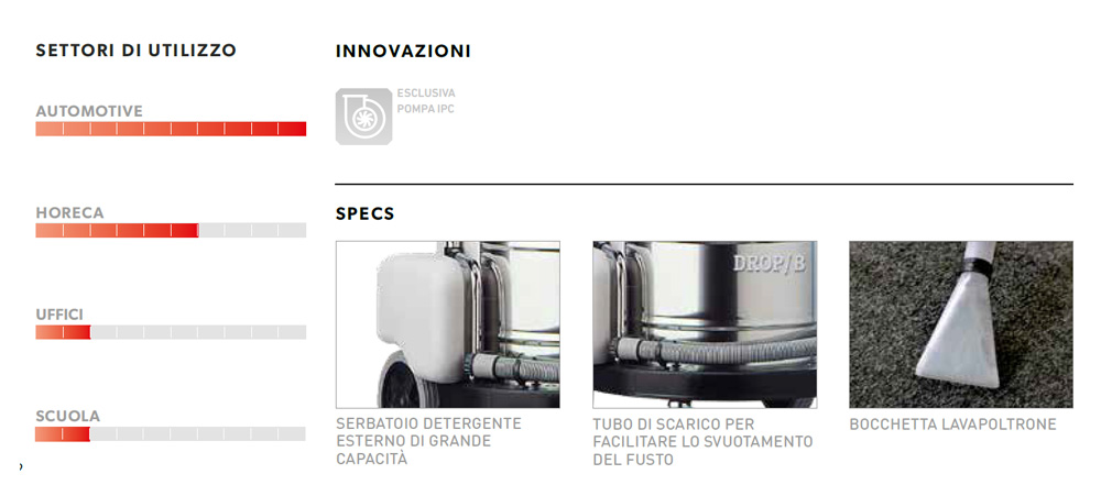 aspiratore soteco dropb caratt descr