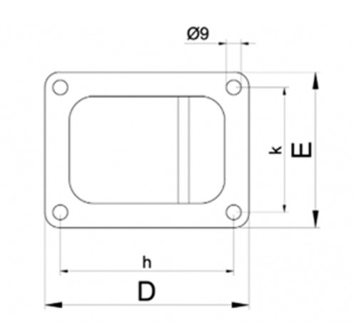 battente cancello 470v misure disegno descr