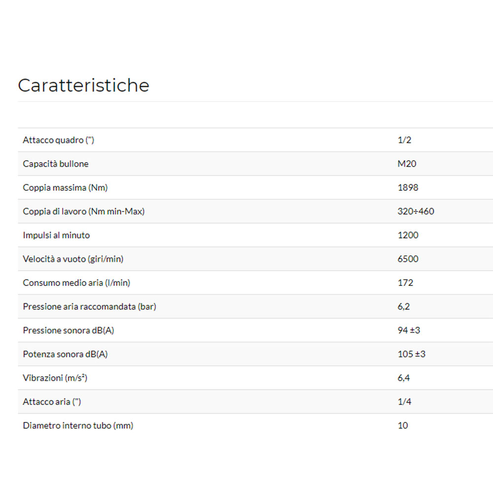 caratteristiche avvitatore usag 943 pc1 1 2 descr