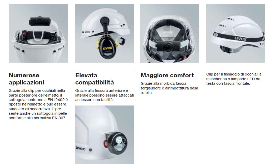 caschetto uvex pheos alpine caratt descr