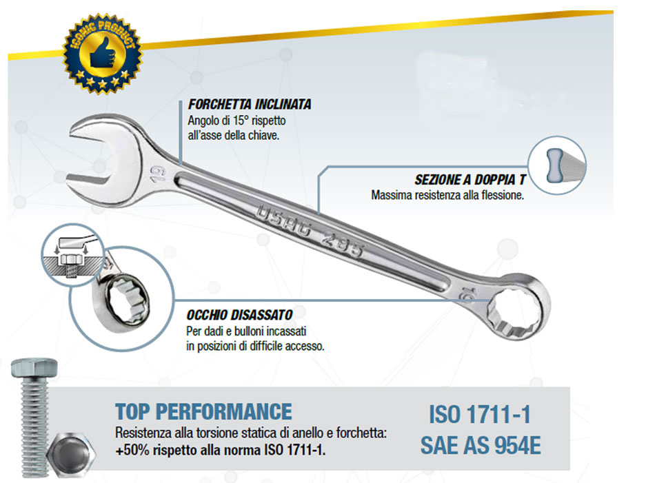 chiave combinata usag 285 ds12 caratt descr