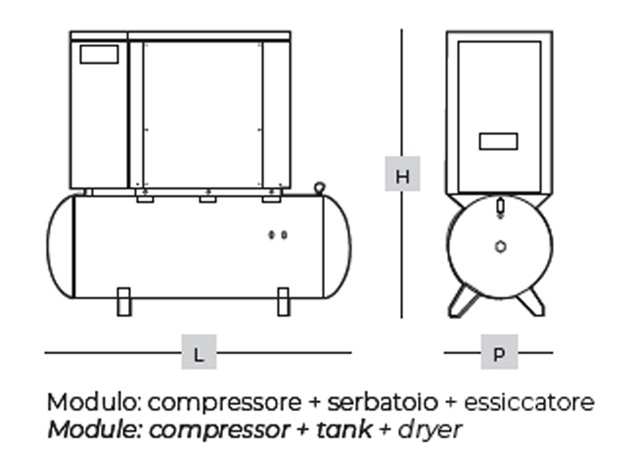 compressore fiac newsilent d 7.5 300 comp descr