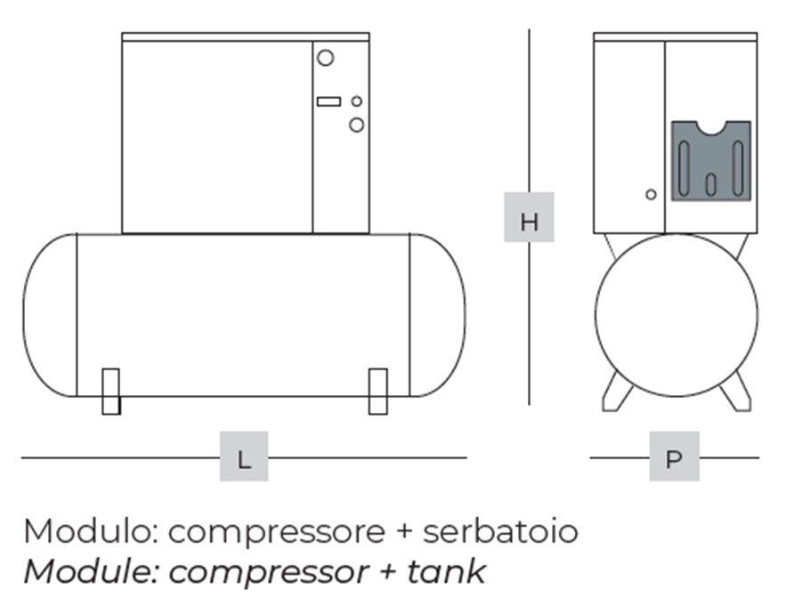 compressore fiac newsilver composizione