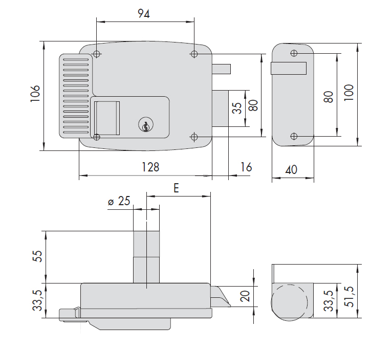 Elettroserratura CISA 11721602 - 12V, Zincata/Nera, Per Cancelli, Con Autobloccaggio - Foto 4