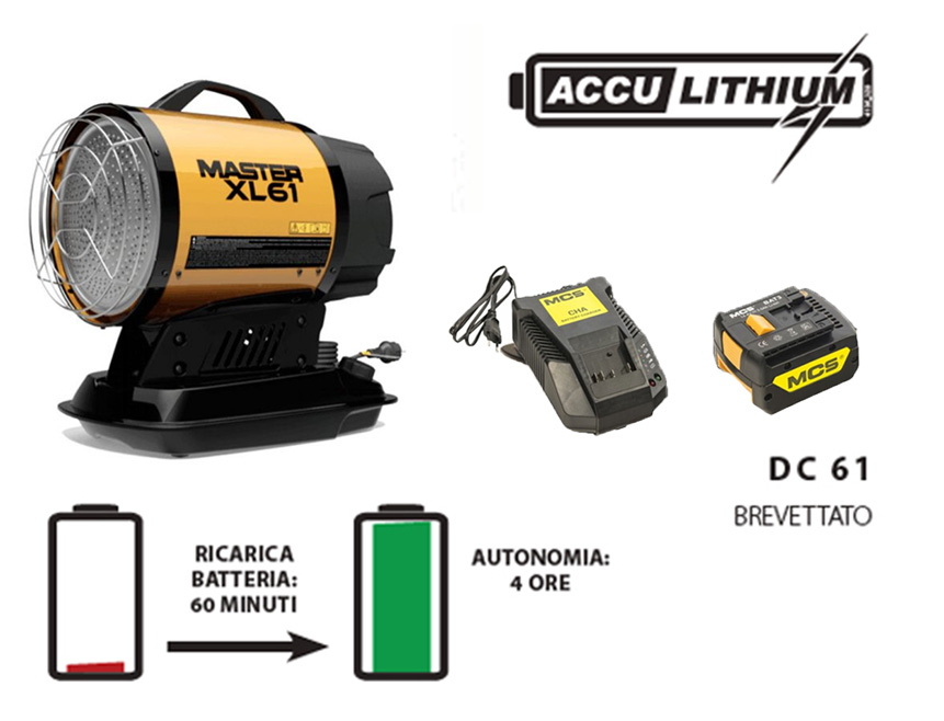 generatore aria calda master dc61hybrid batt descr