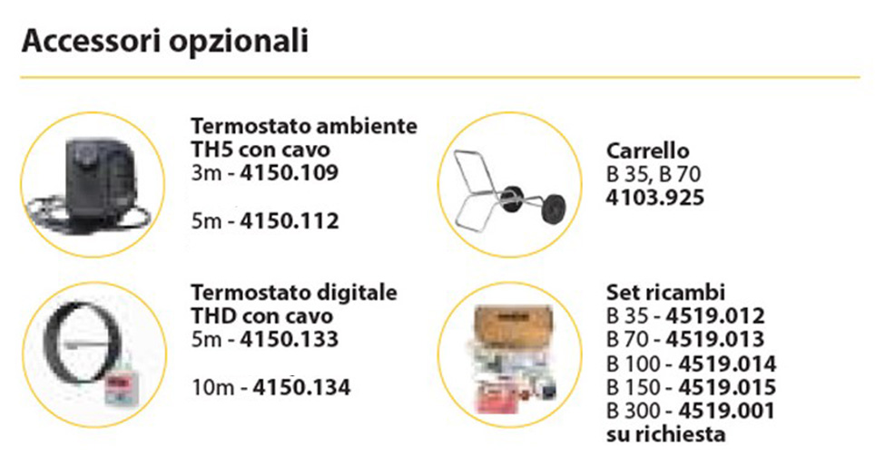 generatore master b35 70 100 300 acc opz descr