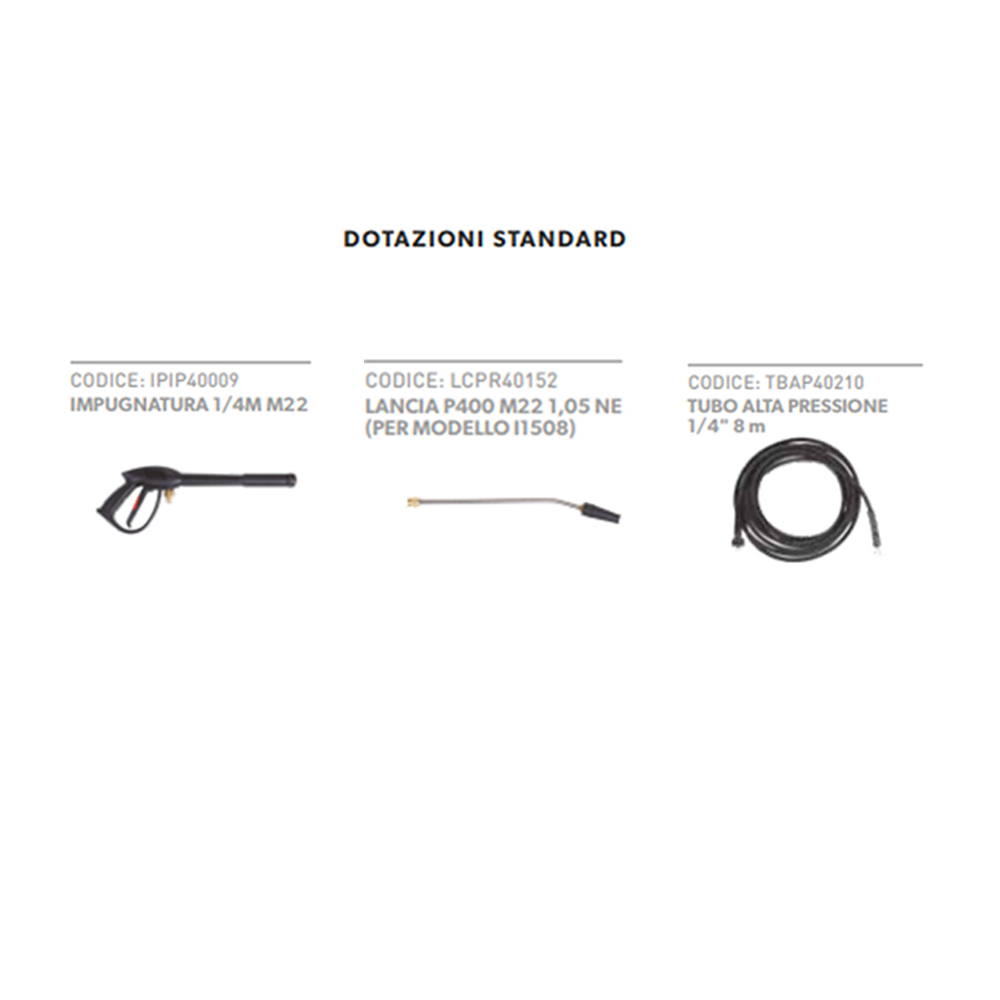 idropulitrice superjet1508pm accessori descr