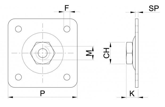 piastra ibfm 480024 misure