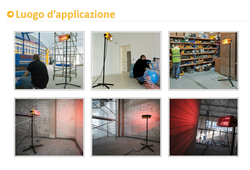 riscaldatore master hall1500 applicazione descr