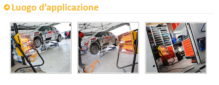 riscaldatore master hall3000 applicazione descr