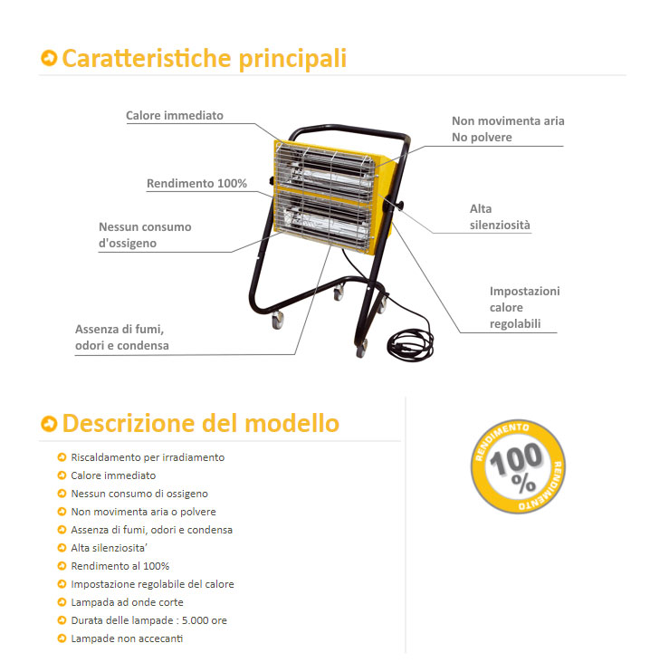 riscaldatore master hall3000 caratt descr