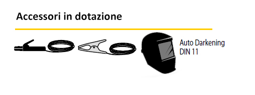 saldatrice inverter deca 285791 accessori descr