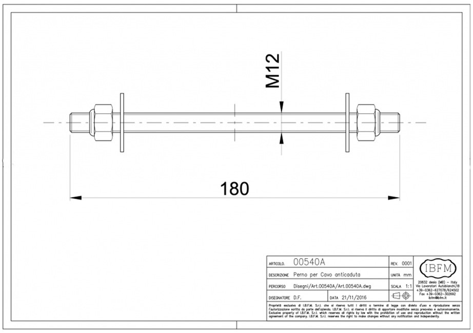 tirante ibfm 540a scheda descr