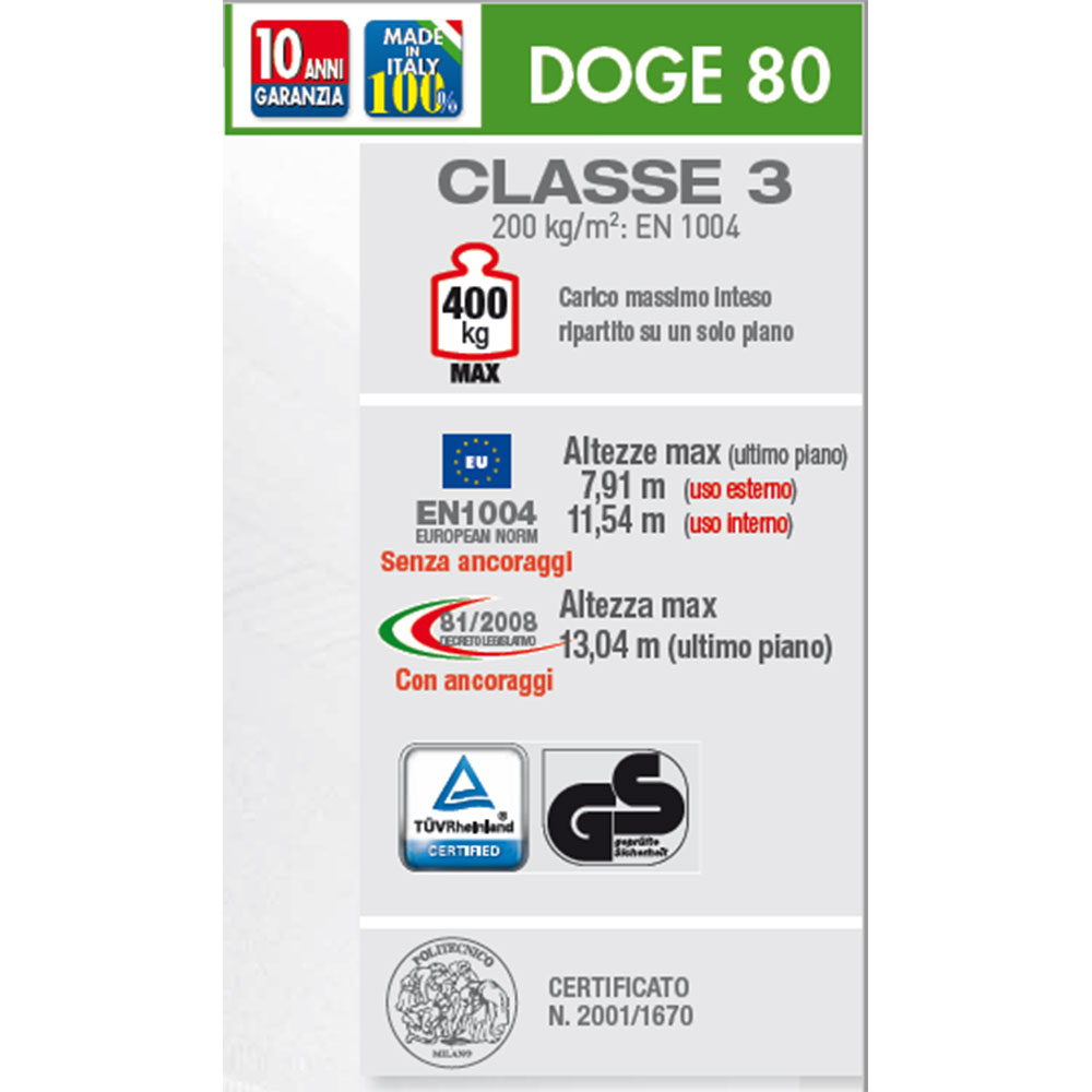 trabattello facal doge80 norma descr