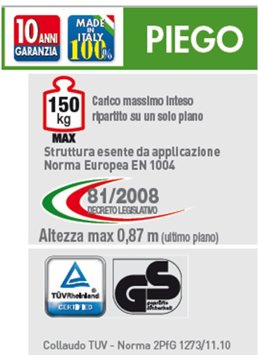 trabattello facal piego normativa descr