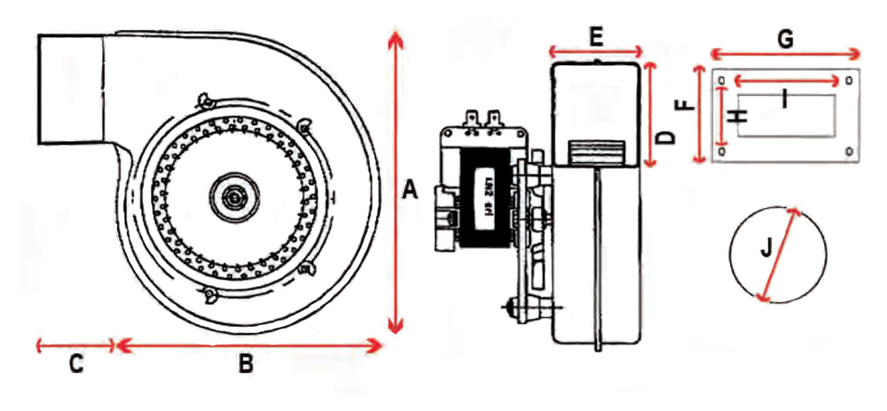 ventilatore arbo ebmnld misure descr