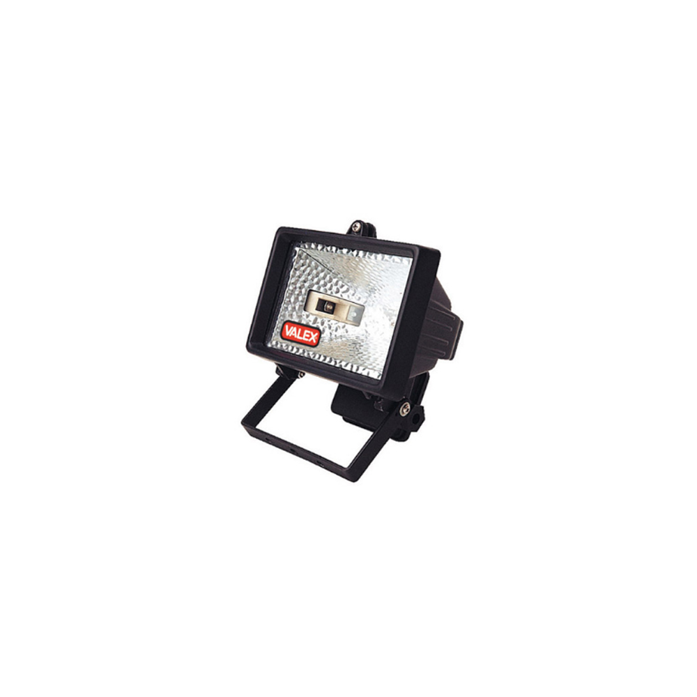 Proiettore alogeno 1000w con staffa di fissaggio nero - 1000w ip54