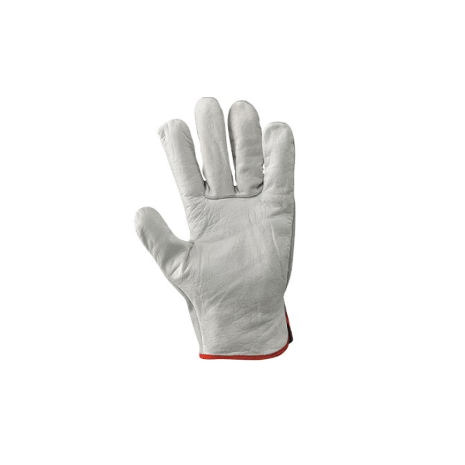 GUANTO IN PELLE OVINA ORLATO COLORE BIANCO TG 7 8 9 10