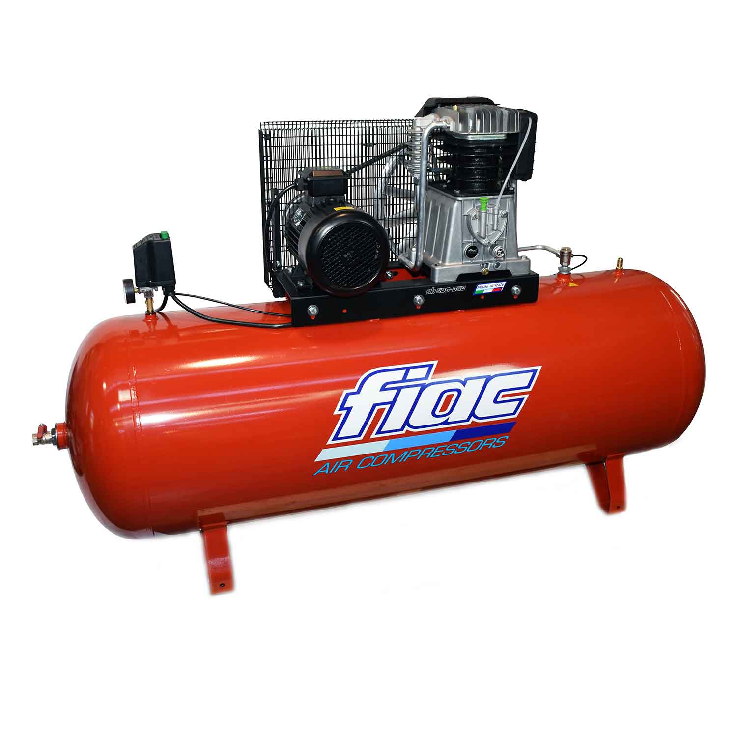 Compressore aria Fiac Ab 500-858 F con trasmissione a cinghia trifase 400V  potenza motore 7