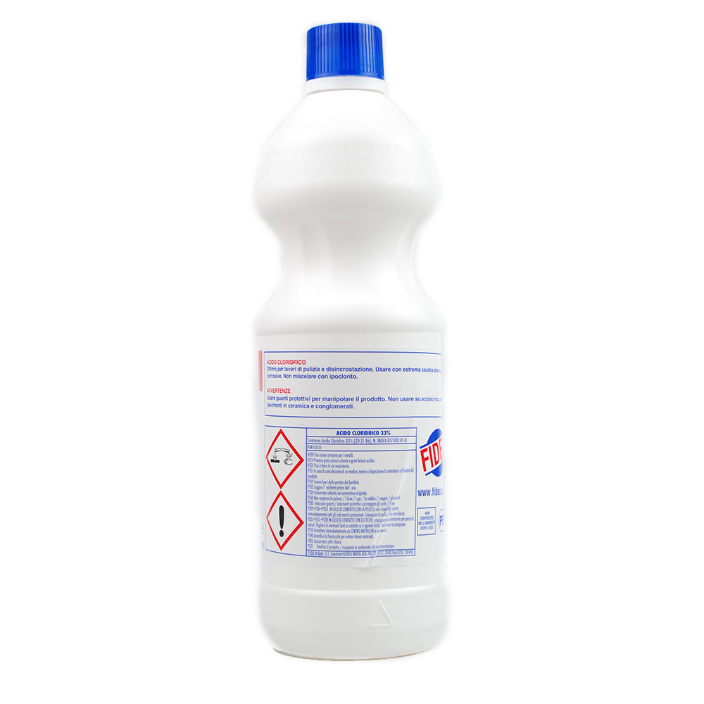 Acido Cloridrico Fidea 250001 Puro 33 muriatico Per Sgrassare E 