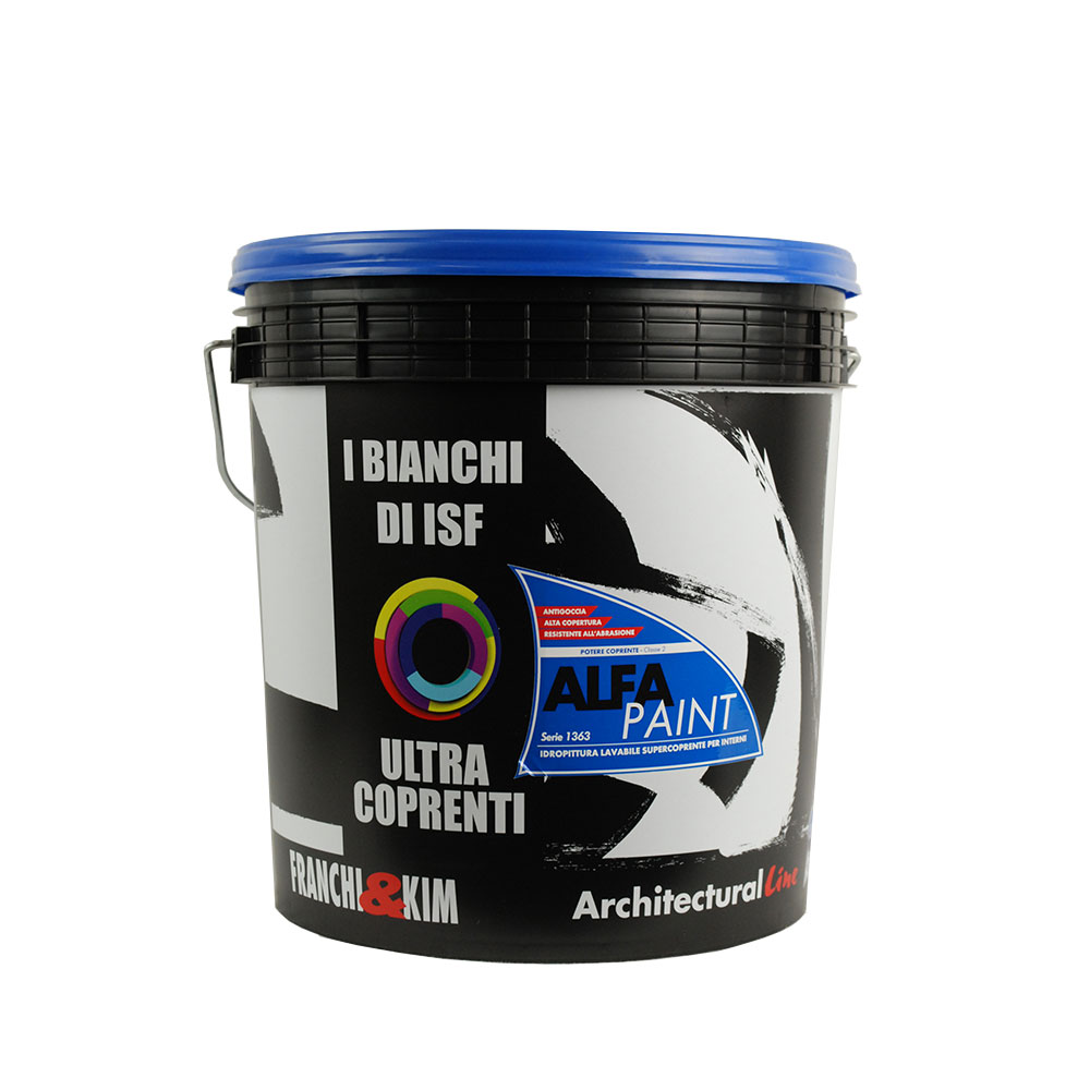 Idropittura lavabile Franchi&Kim Alfa paint supercoprente per interni