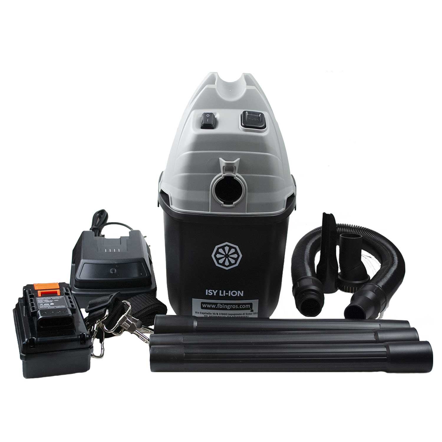 Aspiratore Soteco ISY LION portatile a batteria 18V 4,0 Ah potenza 200W  serbatoio da 5 lt per aspirare piccoli residui