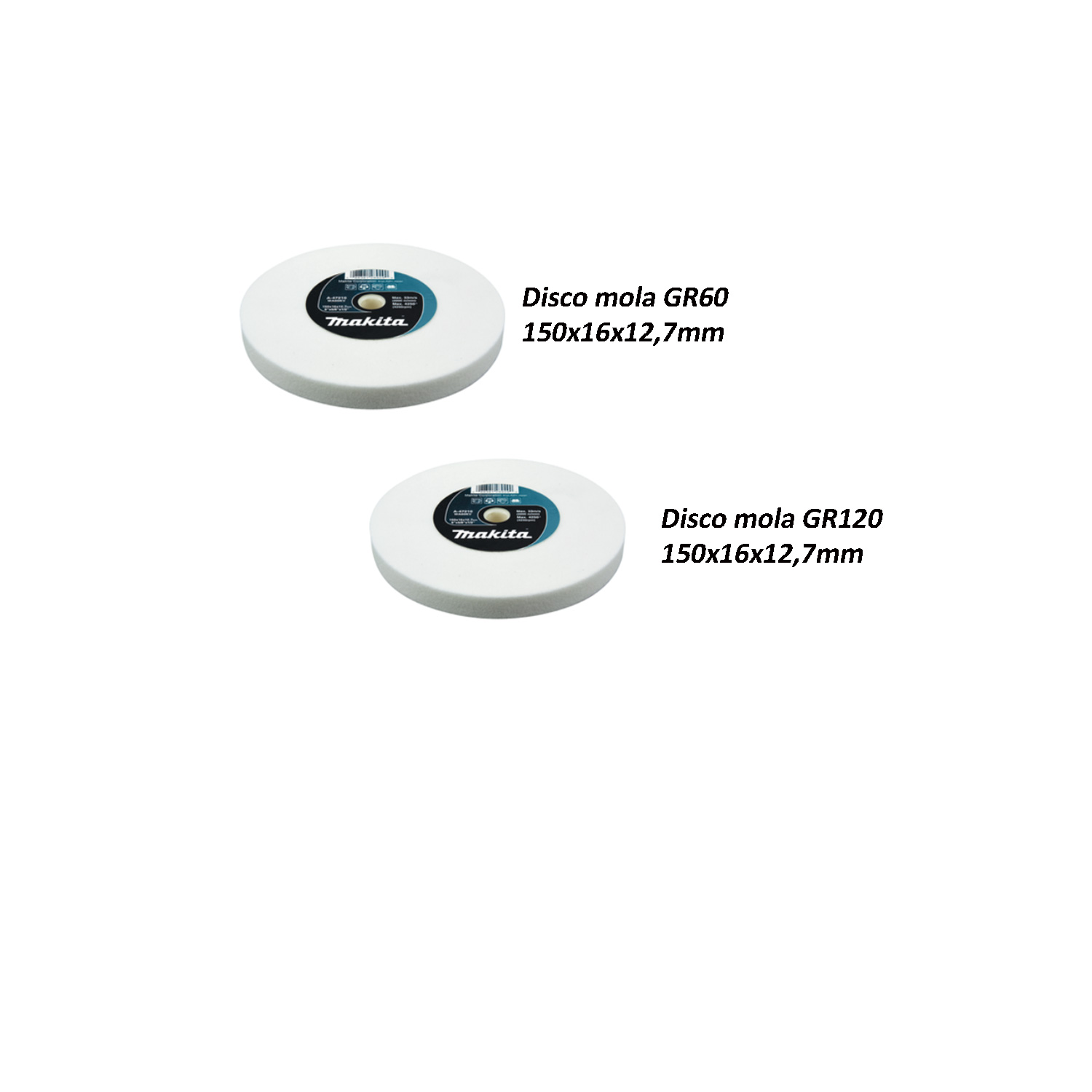 Mola da banco Makita gb602 con 2 dischi diametro 150mm