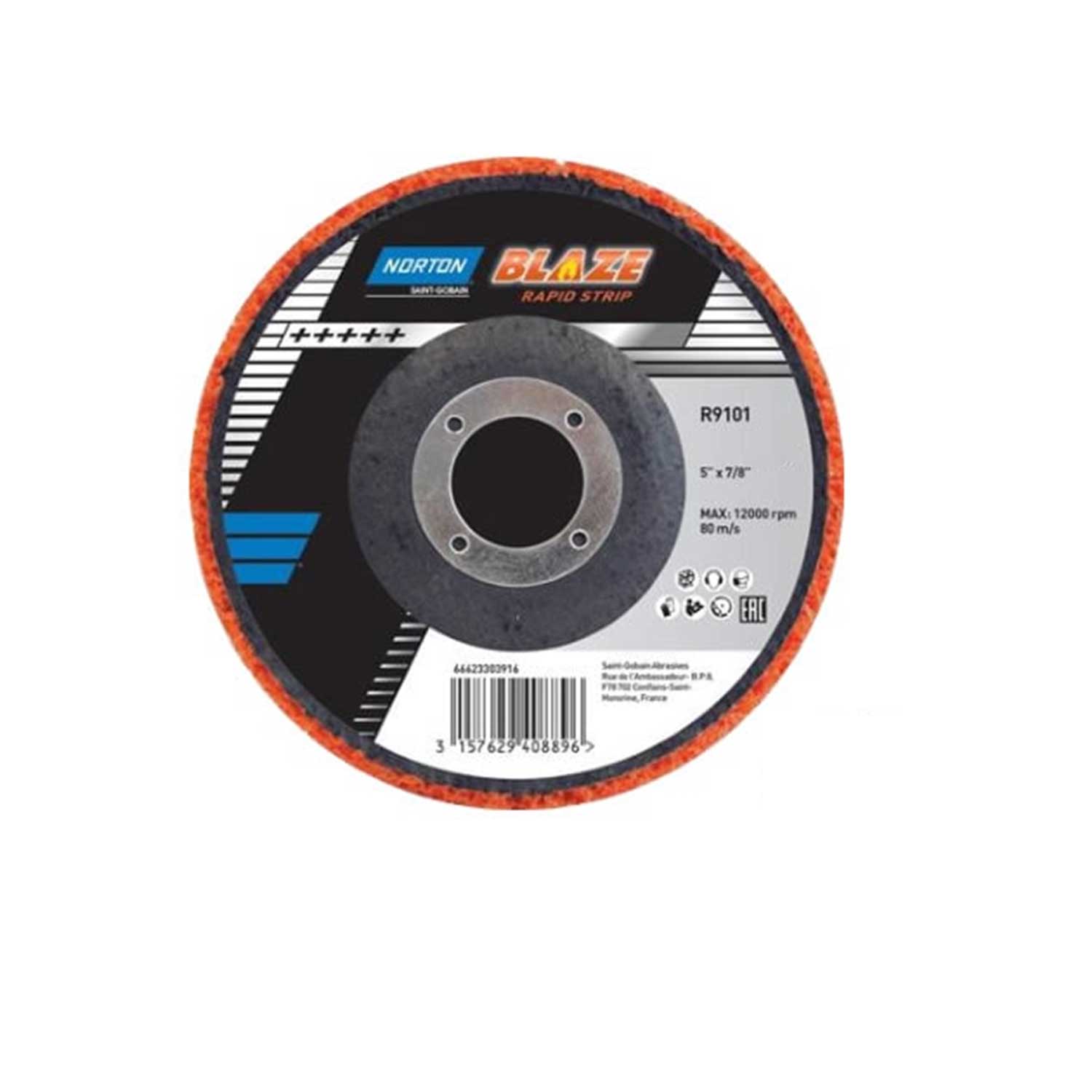 Disco abrasivo Norton Blaze Rapid R9101 ceramicato extra coarse Ø 115mm