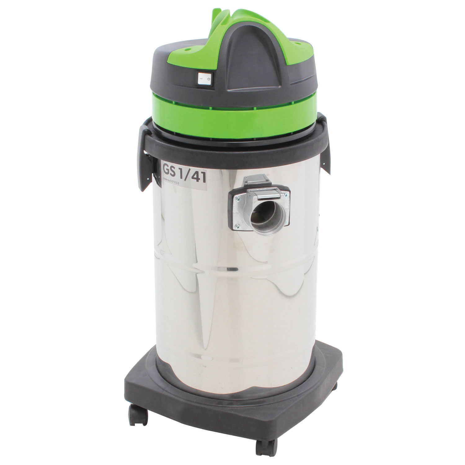 Aspiratore Soteco GS 1/41 OVEN per cenere con cartuccia Hepa ∅ 38mm, kit  forno alte temperature 200°C e kit conduttore cenere fredda max 45°C 1  motore serbatoio 41 lt in acciaio