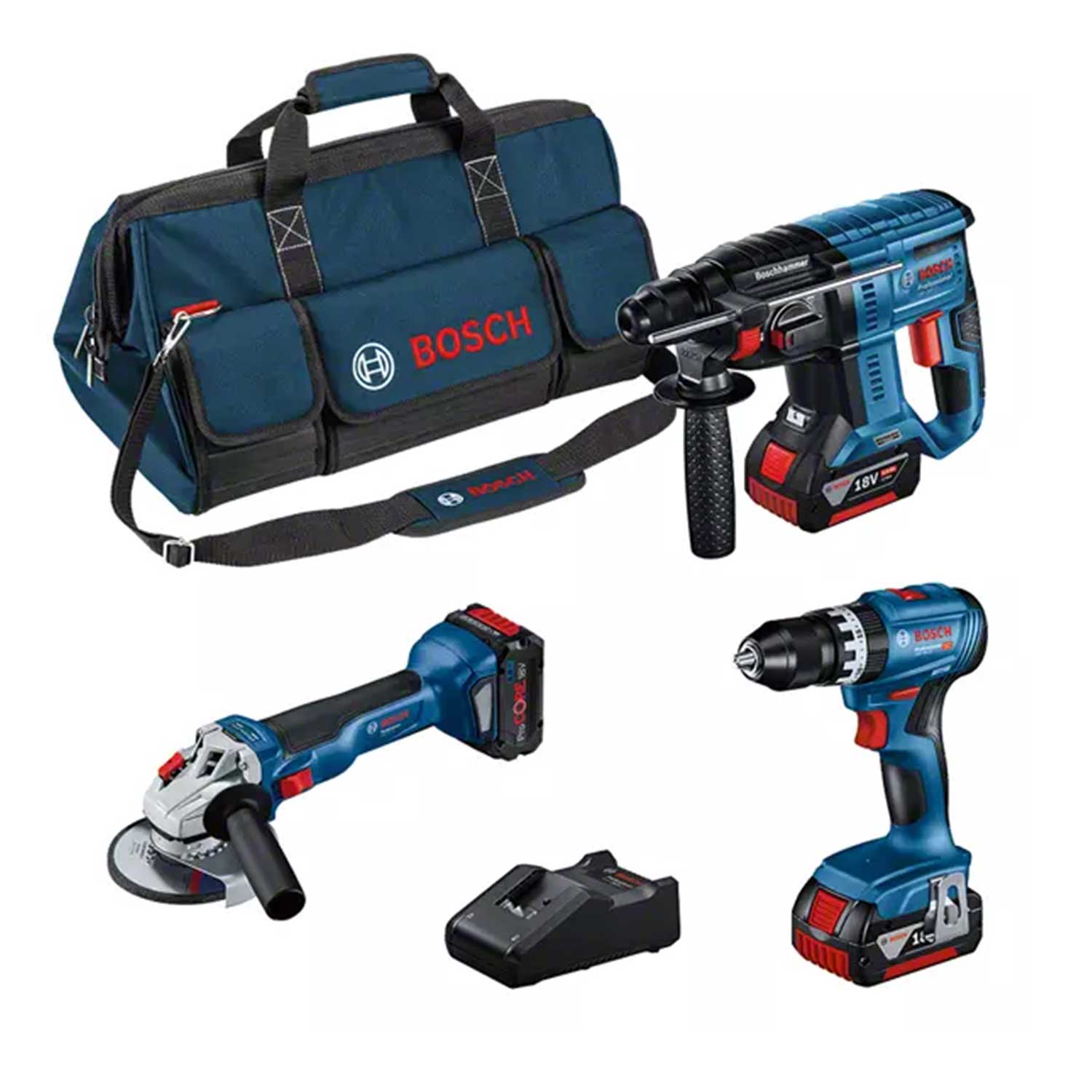 Kit 5in1 Professionale 88V - Smerigliatrice, Avvitatore, Tassellatore E Luce - Foto 3