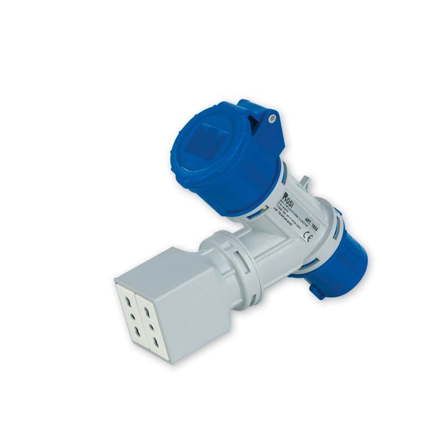 MOLTIPLICATORE INDUSTRIALE TRIFASE 16A TRIPLO ADATTATORE Spina Ind. 3P