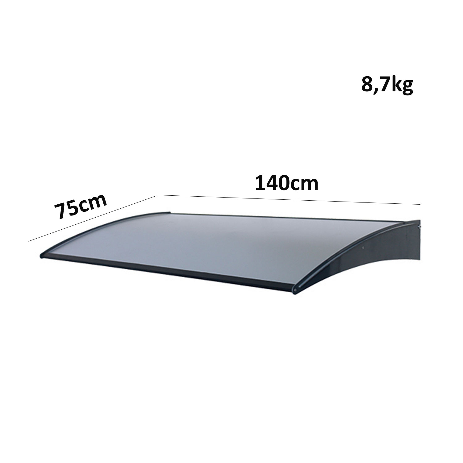 Linea Garden Friend Canopy 100 X 135 Cm. Alv.Grigio Central Profile - View #10