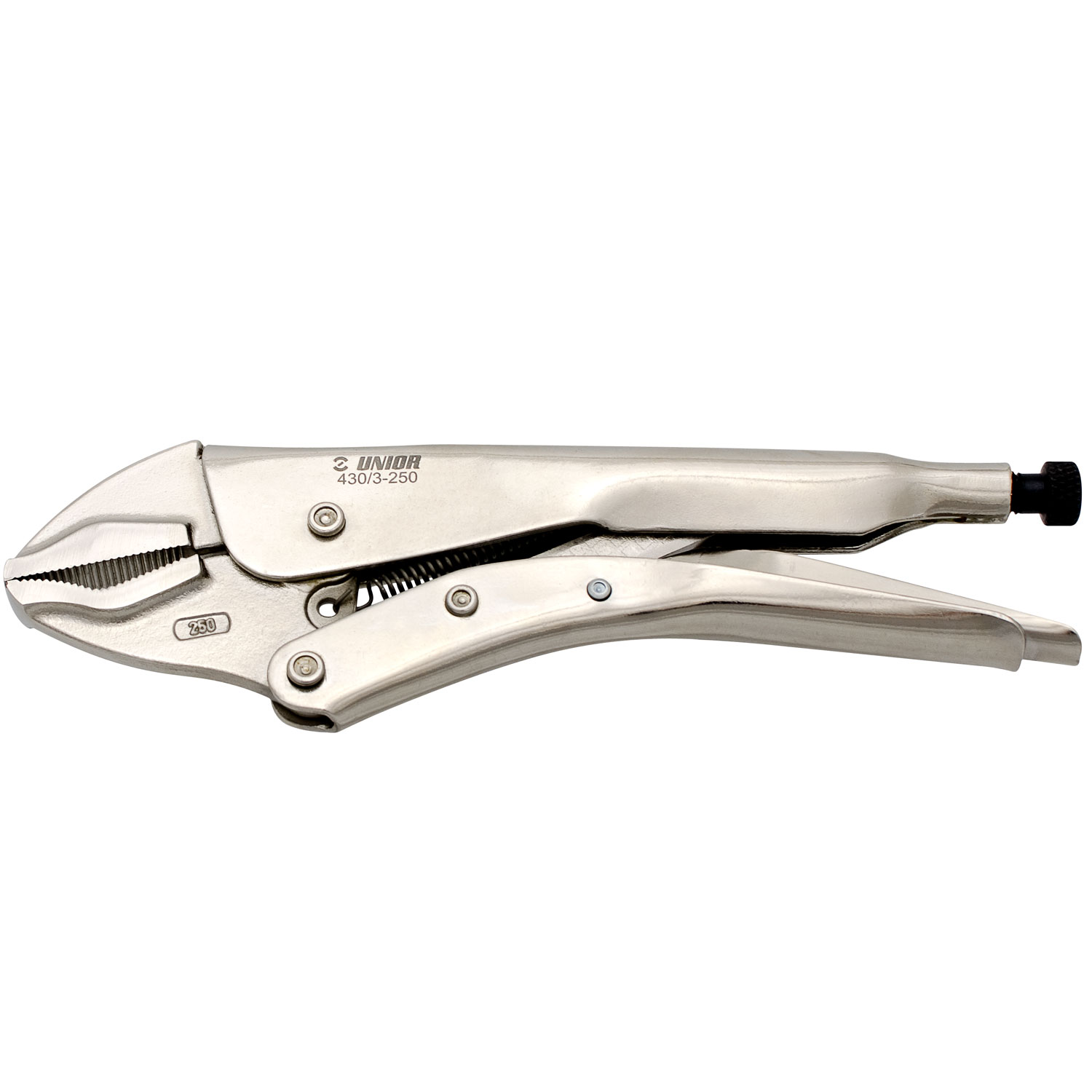 Pinza autobloccante a scatto regolabile 250mm presa efficace superfici tonde