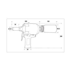 rivettatrice-rivit-riv551ax-misure