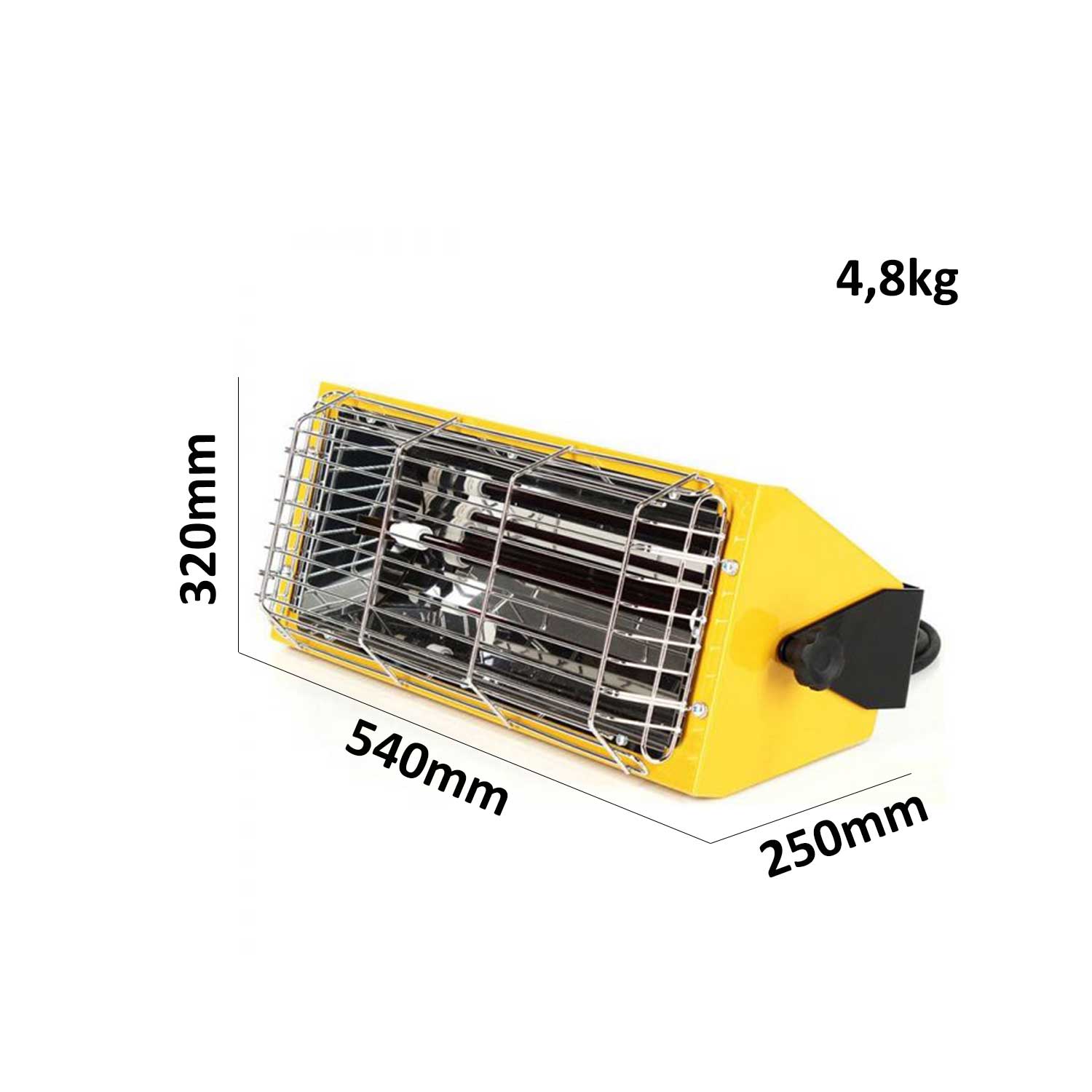 Riscaldatore infrarossi Master HALL1500 onde corte con lampada elettrica da  1,5kW