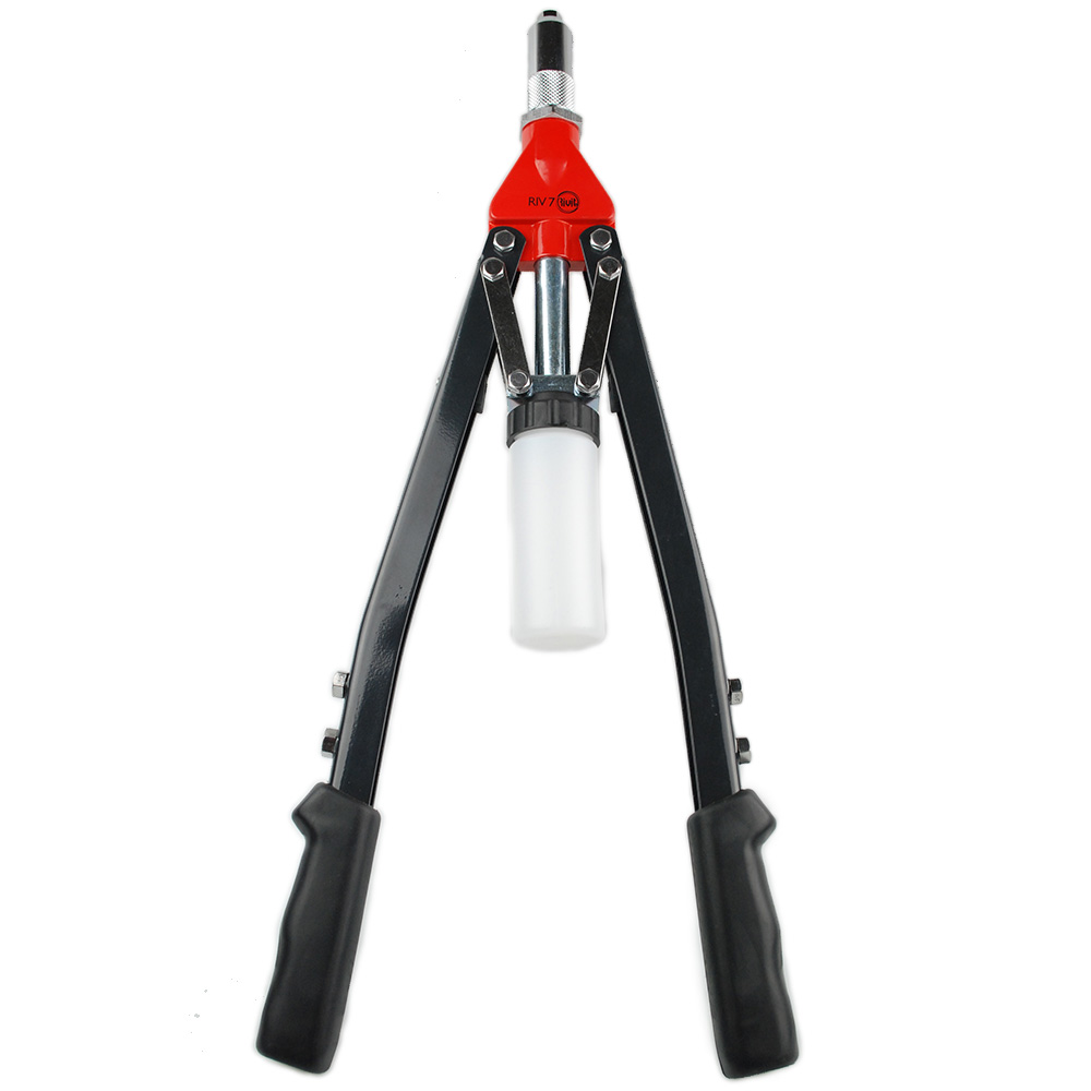Rivettatrice Manuale Libraton A Due Mani - Kit Con 250 Rivetti, 5 Ugelli, Punte HSS | Professionale Per Auto, Fai Da Te - Foto 7