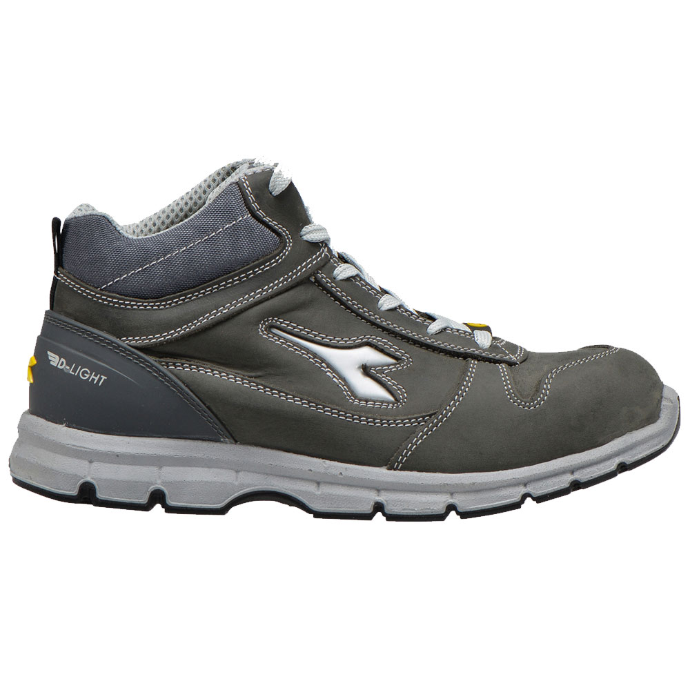 Scarpa DIADORA UTILITY Run II LOW alta Nabuk S3 SRC ESD ergonomica  antiperforazione idrorepellente grigio castello