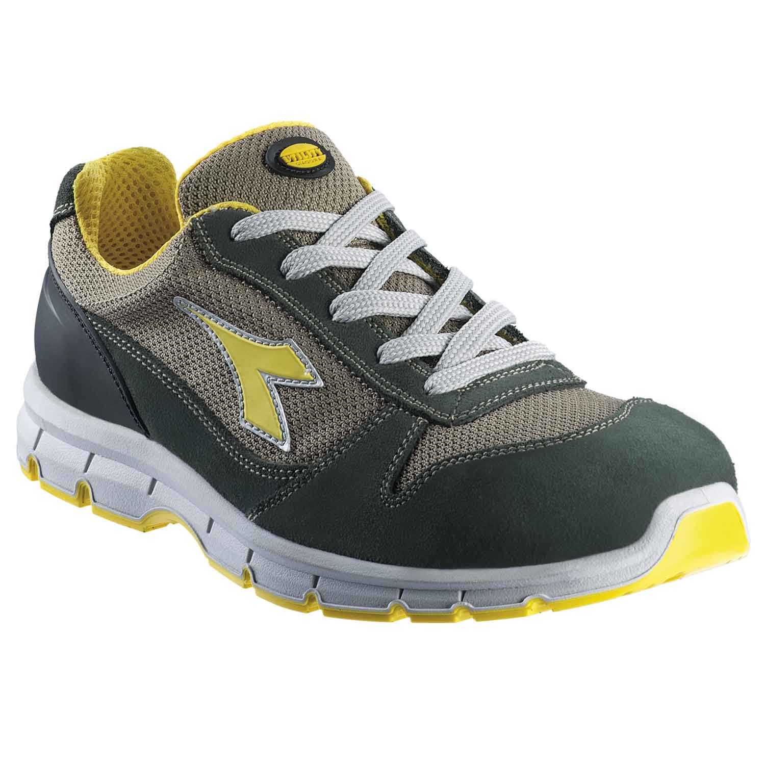 Scarpa DIADORA UTILITY Run Textile Low bassa lavoro vitello scamosciato e  rete S1P SRC verde oliva