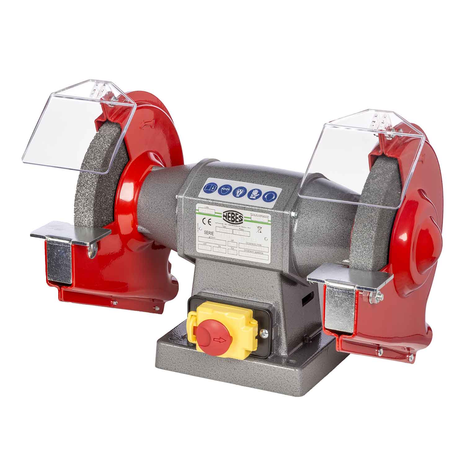 Smerigliatrice da banco Nebes S-200M con motore ad induzione 675W