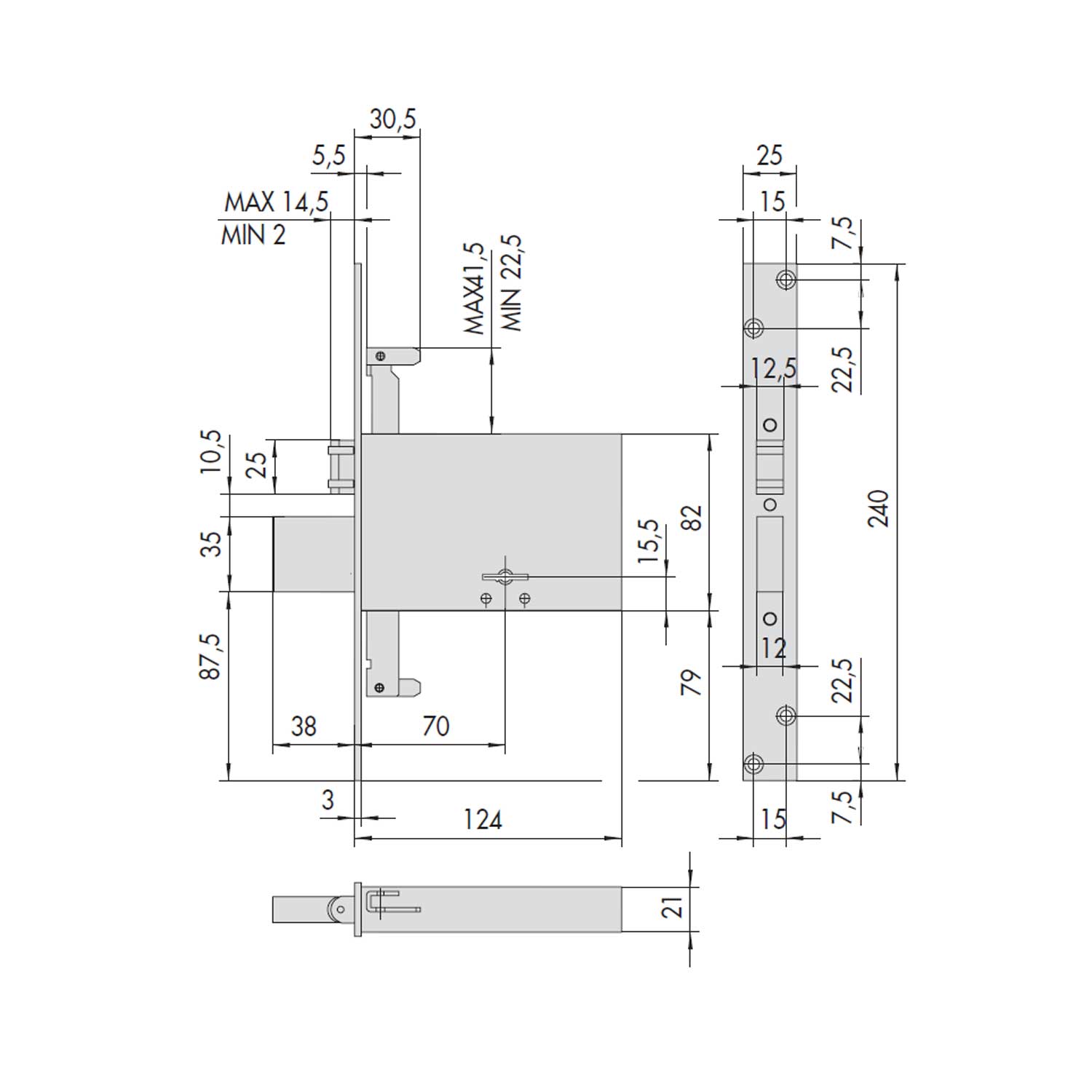 Serratura Cisa 5732573 Entrata 70mm Chiusura Doppia Mappa Triplice Da serratura-cisa-5732573-entrata-70mm-chiusura-doppia-mappa-triplice-da