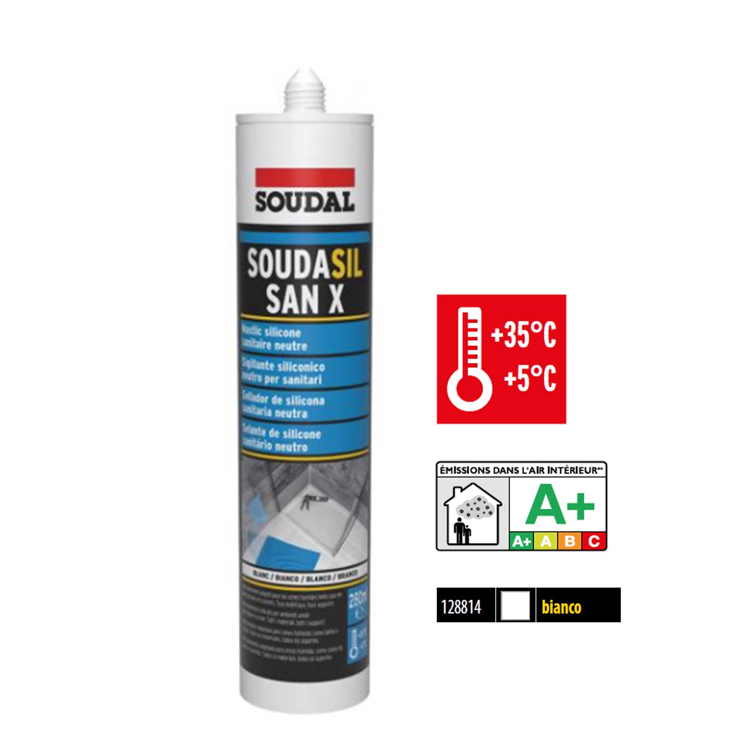 Sigillante Silicone Neutro Soudal Piombo Grigio 300 Ml – Soudalead PB Per Edilizia